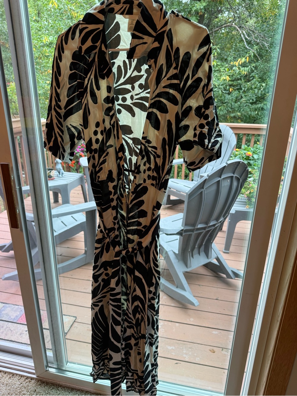 H&M Black and White Button Up Dress